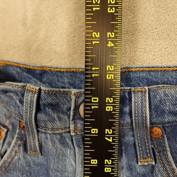 Levi's jeans 501 skinny women's 25 blue denim button fly red tab - Picture 5 of 15